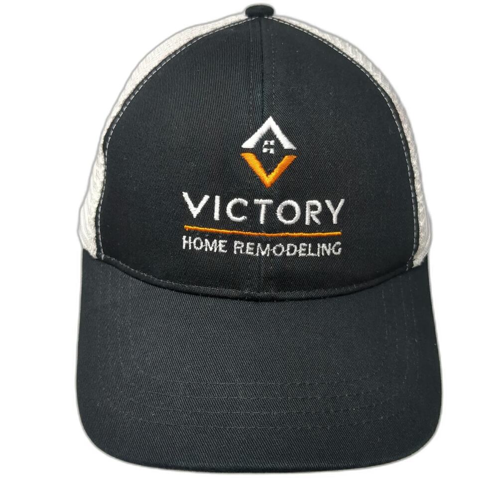 econscious Trucker Hat Black One Size Victory Home Remodeling Mesh Snapback Cap